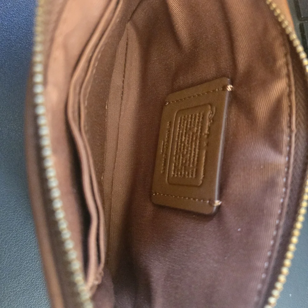 Coach Brown Mickey Mouse Wristlet - Picture 4 of 6